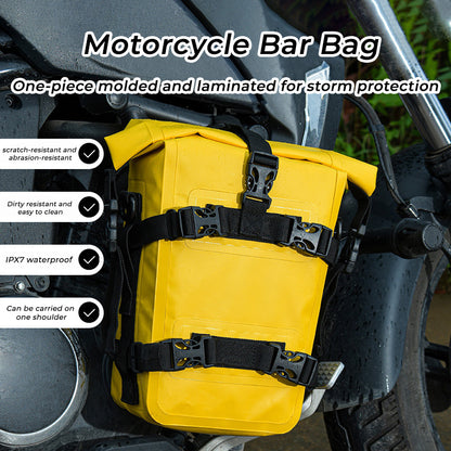 Waterproof 8L Motorcycle Side Bag - Durable and Expandable Storage for Riders