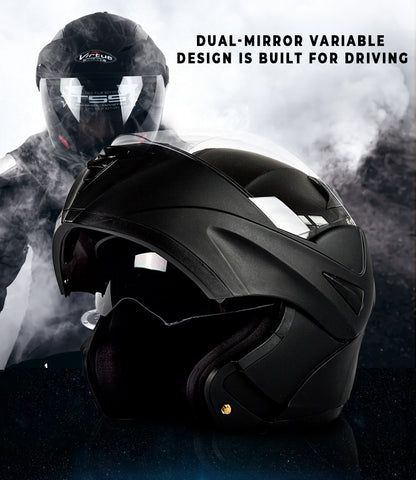 Full-Face Motorcycle Helmet - DOT & ECE Certified for Road and Off-Road Adventures