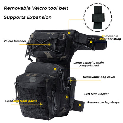 Tactical Waterproof Motorcycle Leg Bag – Durable, Multi-Compartment Storage