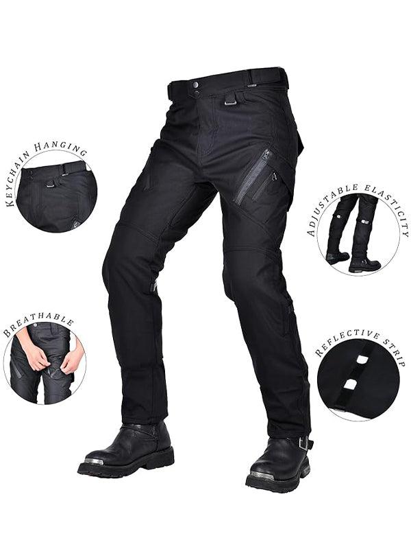 Waterproof Windproof Breathable Elastic Motorcycle Anti-Fall High Waist Pants