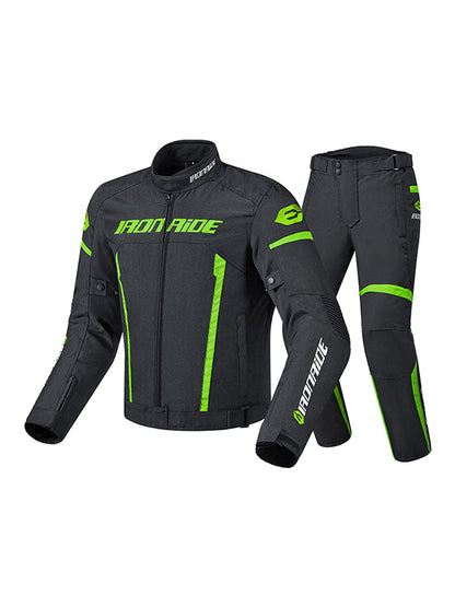 Men’s Motorcycle Tracksuit Set – Sporty Style with Reflective Design & Free Protective Armor