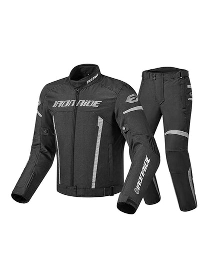 Men’s Motorcycle Tracksuit Set – Sporty Style with Reflective Design & Free Protective Armor