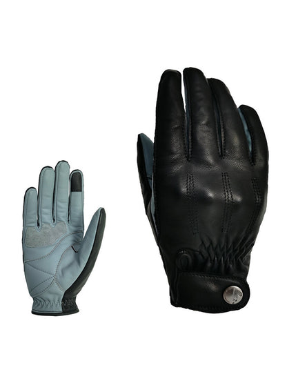 Men's Motorcycle Riding Anti Fall Leather Gloves