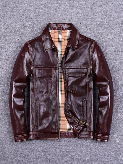 Men's Cowhide Motorcycle Jacket