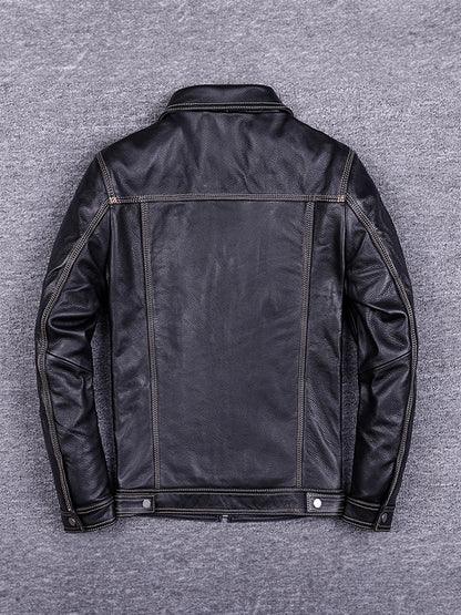 Men's Cowhide Motorcycle Jacket