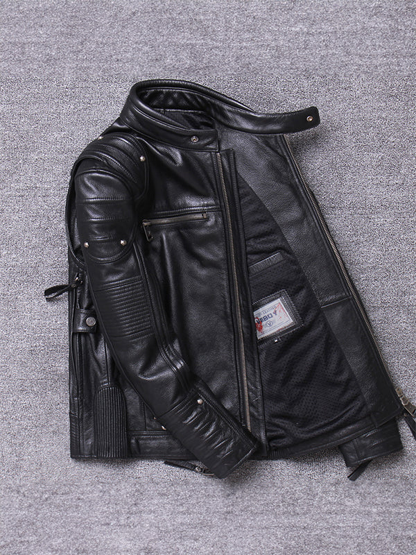 Men's Motorcycle Suit Vintage Leather Jacket