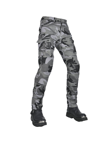 Men's Mclula Navy Gray Camo Drawstring Riding Pants