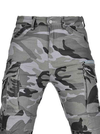 Men's Mclula Navy Gray Camo Drawstring Riding Pants