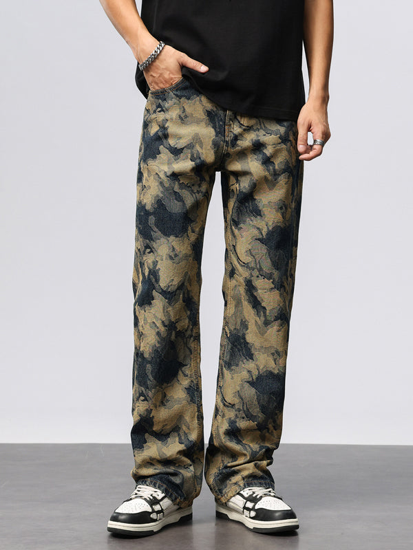 Men's Relaxed Fit Camouflage Denim Pants