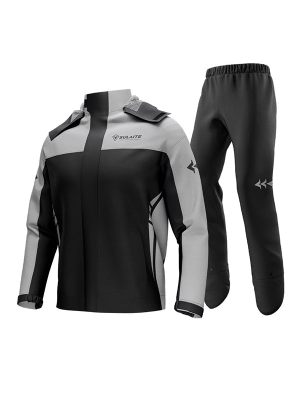 Mclula Motorcycle Rain Jacket and Pants Set With Free Storage Bag