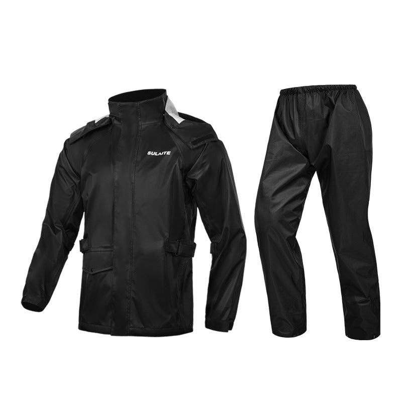 Mclula Motorcycle Rain Jacket & PantsTracksuit Sets for Men Waterproof Rainwear With Shoes Cover