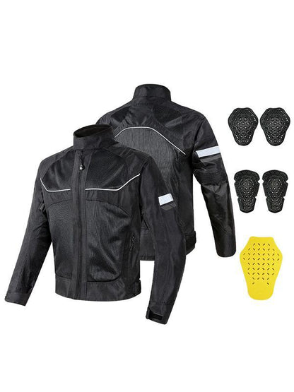 All-Season Waterproof Motorcycle Mesh Jacket with Full CE Armor Protection