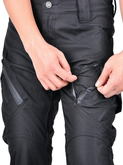 Waterproof Windproof Breathable Elastic Motorcycle Anti-Fall High Waist Pants