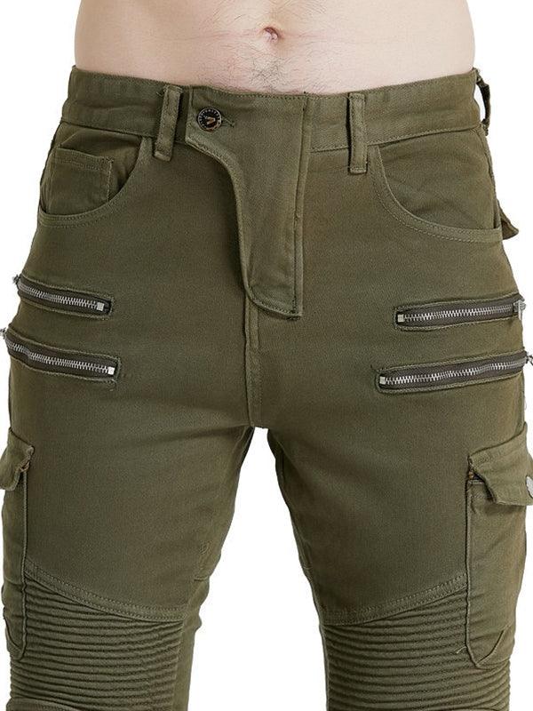 Men's Motorcycle Riding Pants Denim Anti-Fall Off-Road Summer