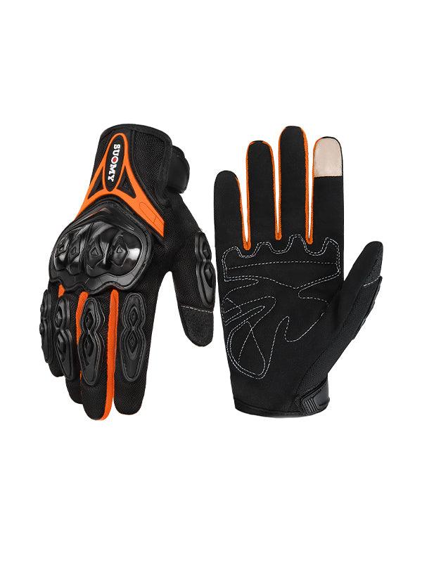 Men's Thin Breathable Anti-slip Motorcycle Riding Gloves Long and Short