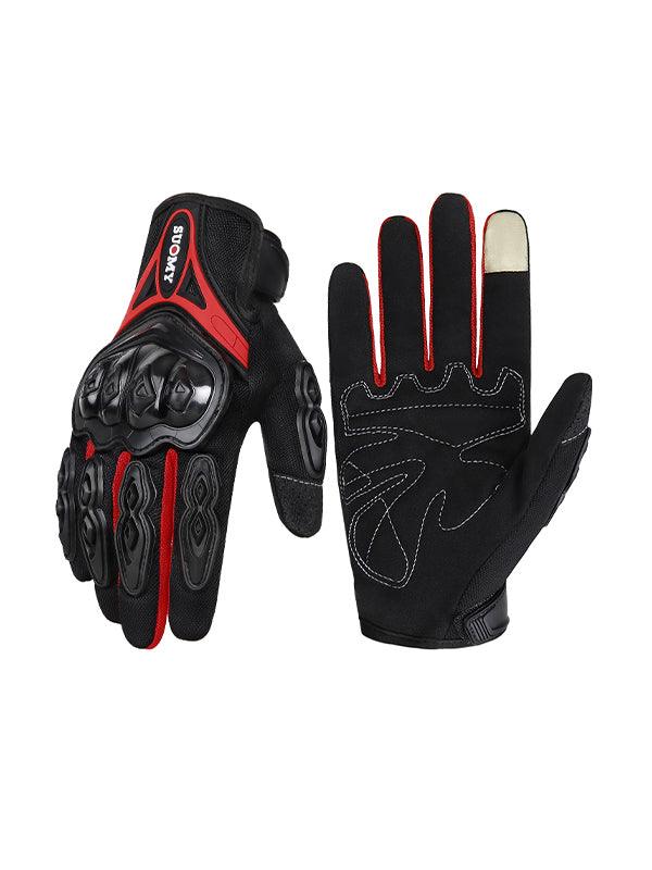 Men's Thin Breathable Anti-slip Motorcycle Riding Gloves Long and Short