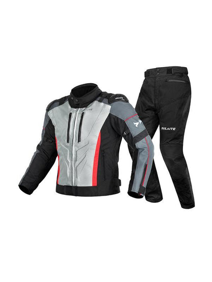 Men's Sulate All-Season Motorcycle Riding Jacket and Pants Set with CE Armor