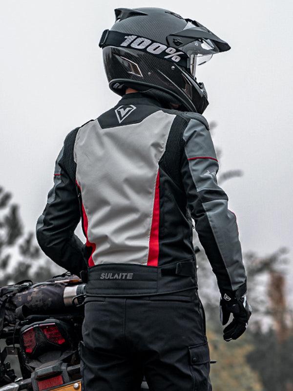 Men's Sulate All-Season Motorcycle Riding Jacket and Pants Set with CE Armor