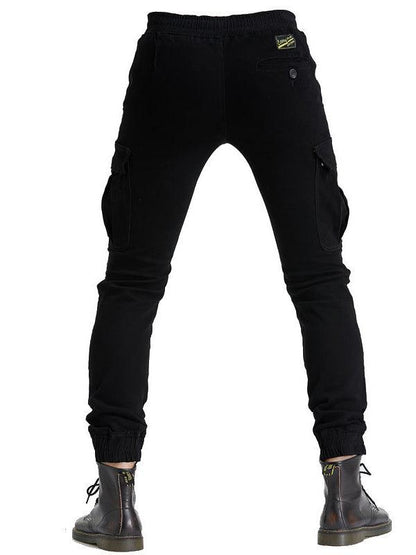 Men's Casual Multi-Pocket Overalls Motorcycle Pants