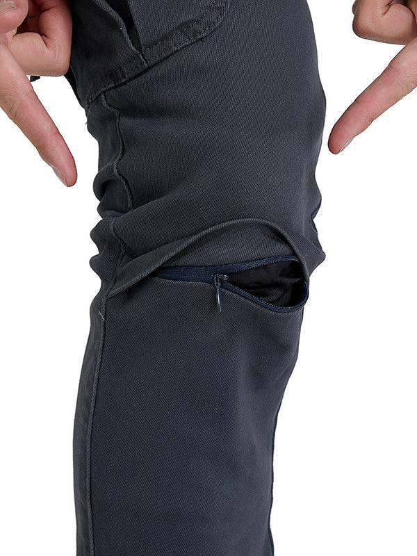 Men's Casual Multi-Pocket Overalls Motorcycle Pants