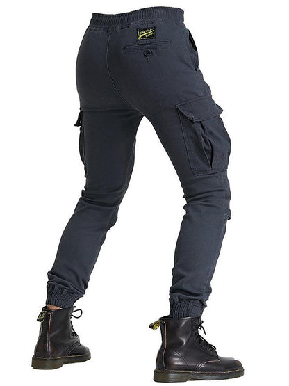 Men's Casual Multi-Pocket Overalls Motorcycle Pants