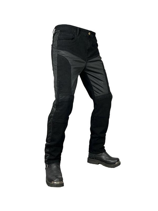 Men's Mesh Breathable Denim Anti-Fall Motorcycle Pants