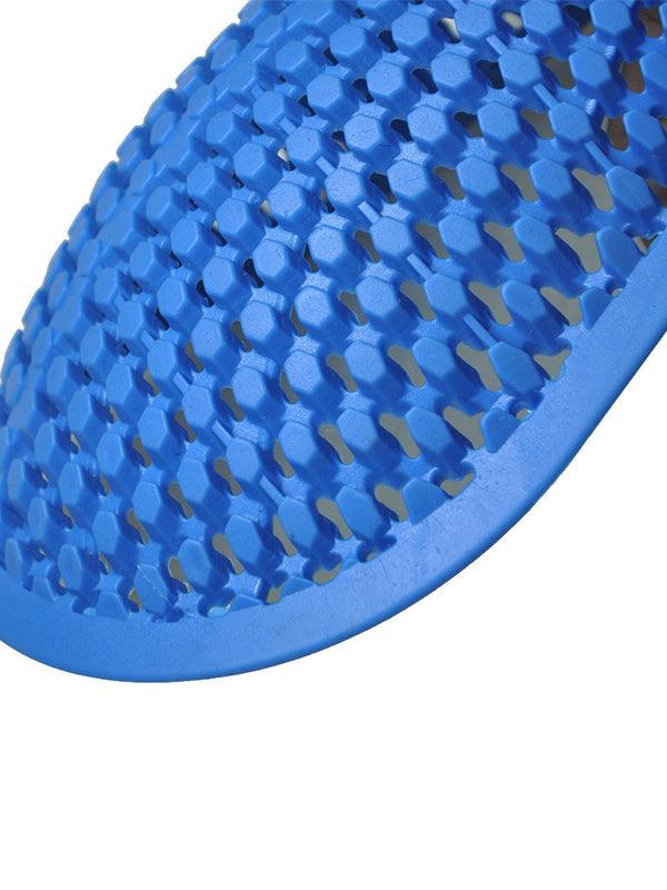 Blue Silicone Motorcycle Protective Pads - Lightweight, Breathable Knee and Hip Protectors