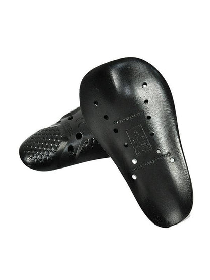 Black PU Thickened Motorcycle Protective Pads - Impact-Absorbing Knee and Hip Protectors