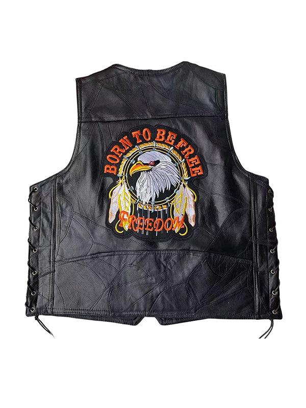 Embroidered Badge V-Neck Bandage Cycling Vest